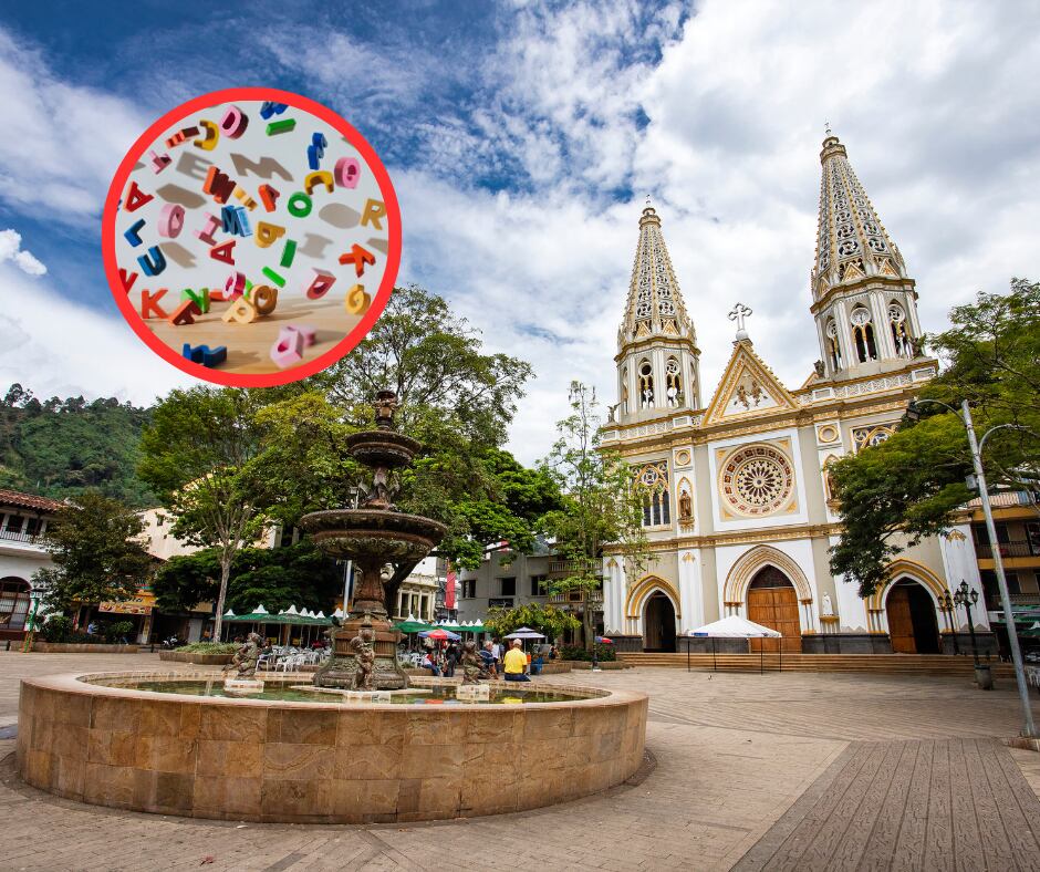 Municipio de Andes y letras de juguetes (Getty Images)