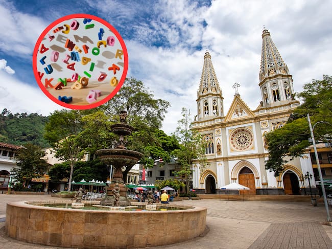 Municipio de Andes y letras de juguetes (Getty Images)
