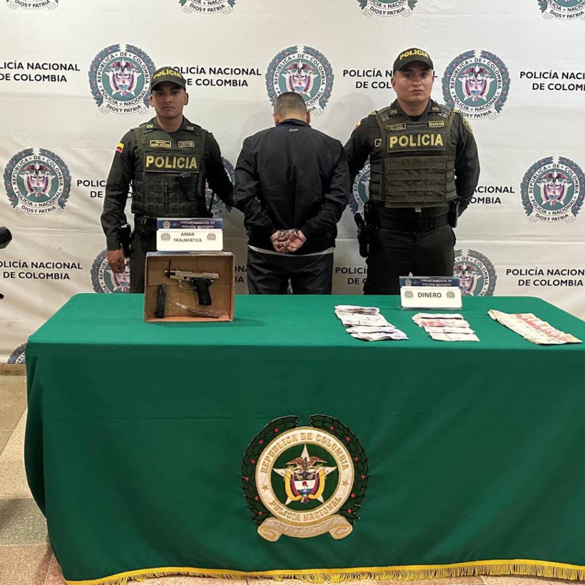 Policía capturó al hombre que se robó 6 millones de pesos de un banco en Armenia