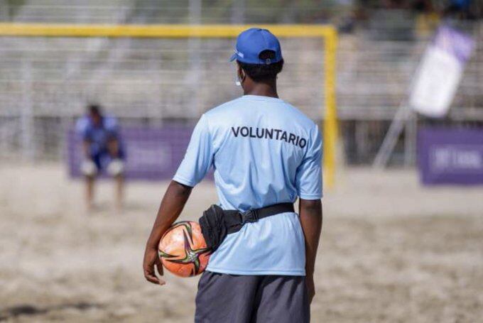 Fotografía voluntario Juegos Nacionales