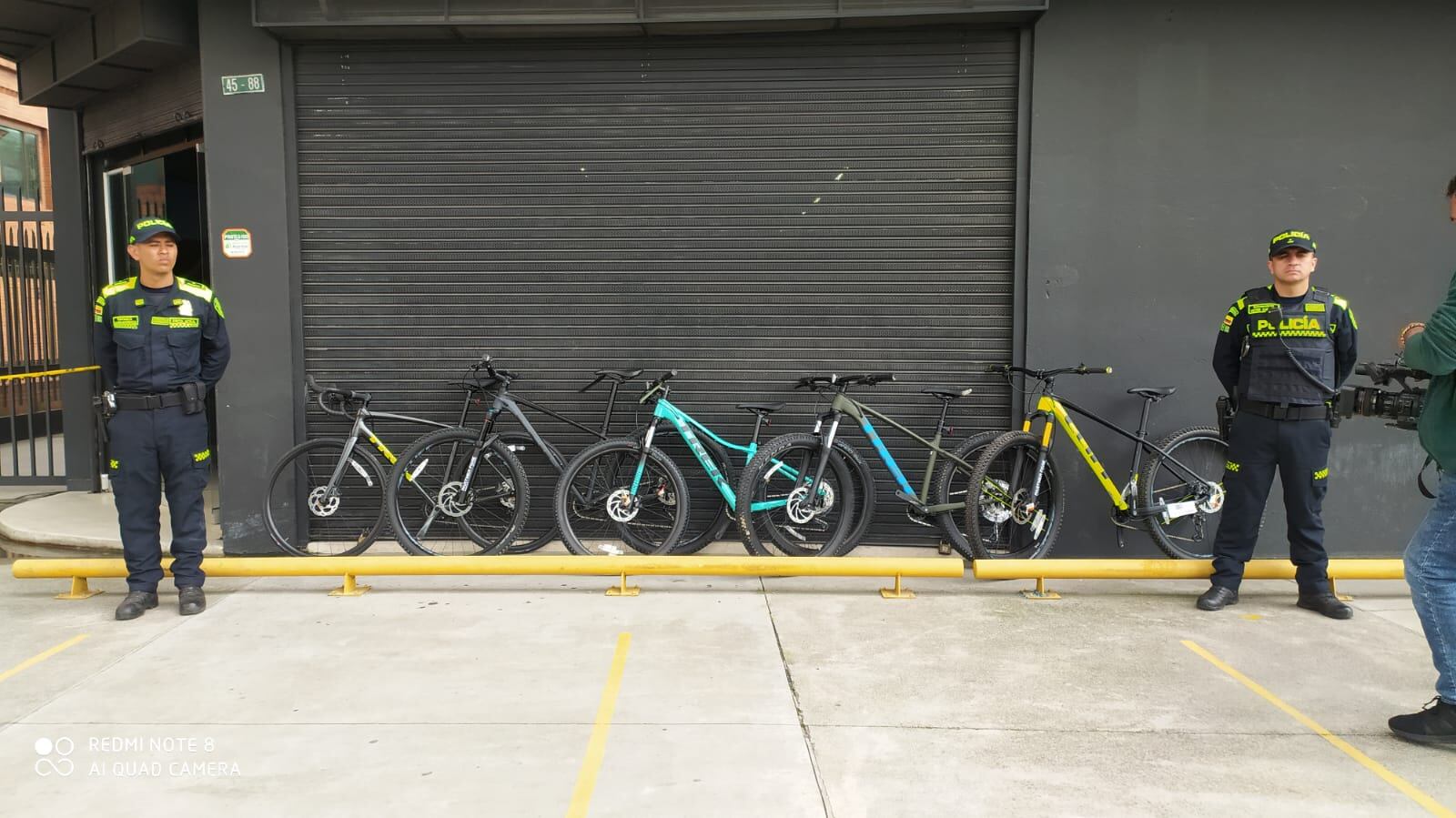 Bicicletas avaluadas en 30 millones de pesos en Teusaquillo. Foto: MEBOG