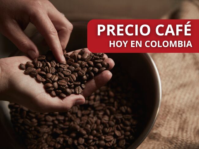 Precio del café// persona tomando unos granos de café // Getty Images