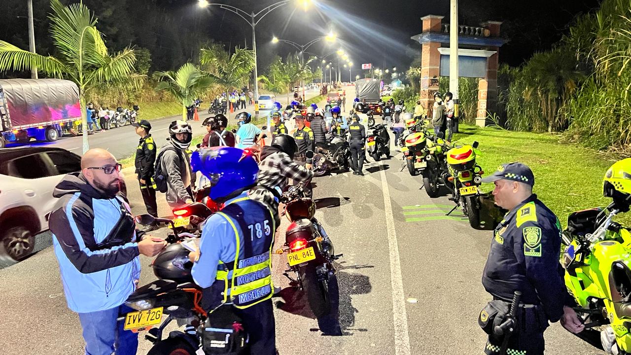 Operativo en Las Palmas. Foto: Cortesía Alcaldía de Medellín.