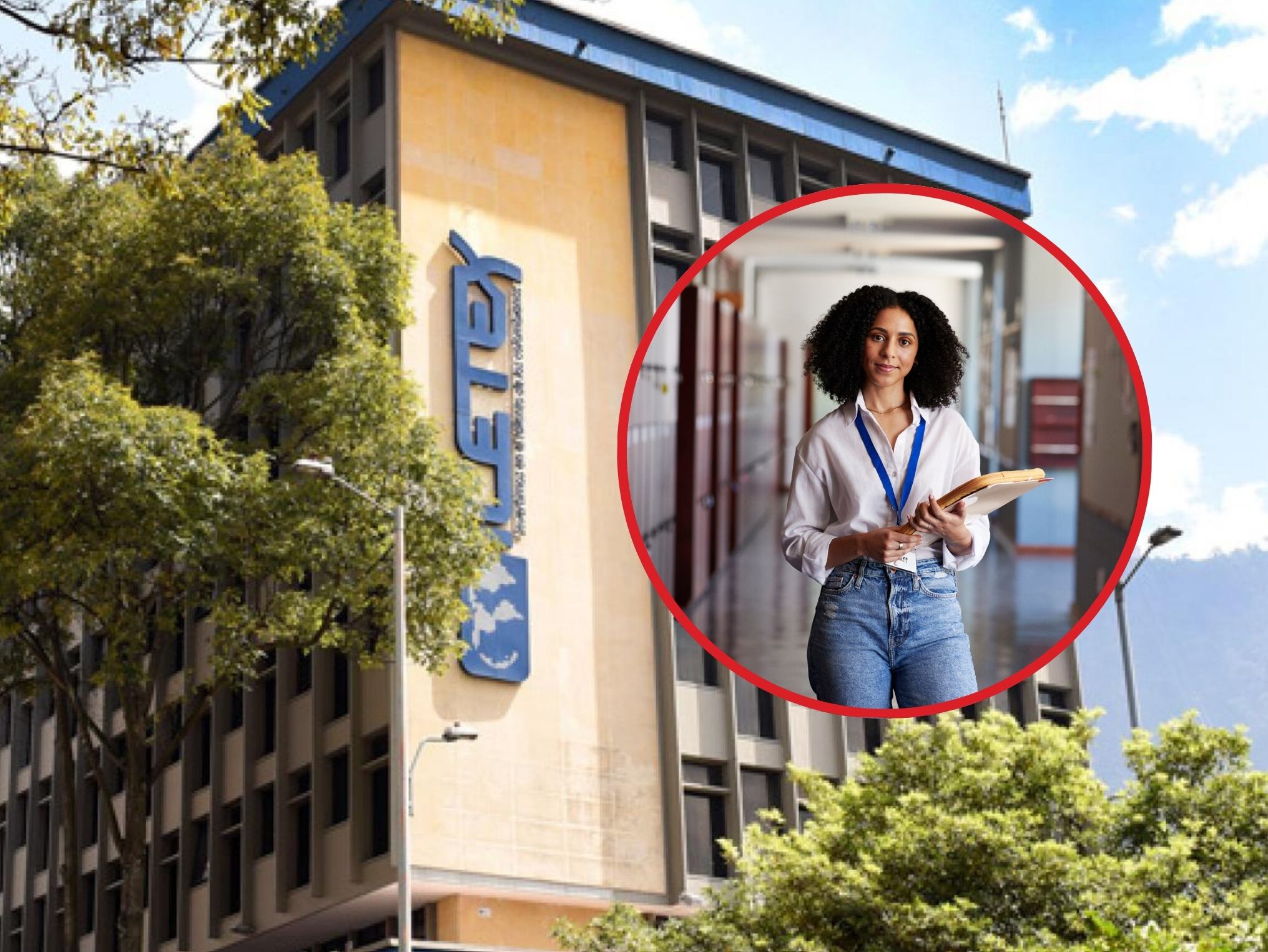 Imagen de referencia de una de las fachadas del ICETEX (Crédito: ICETEX) / A la derecha, imagen ilustrativa de una estudiante (Crédito: Getty Images)