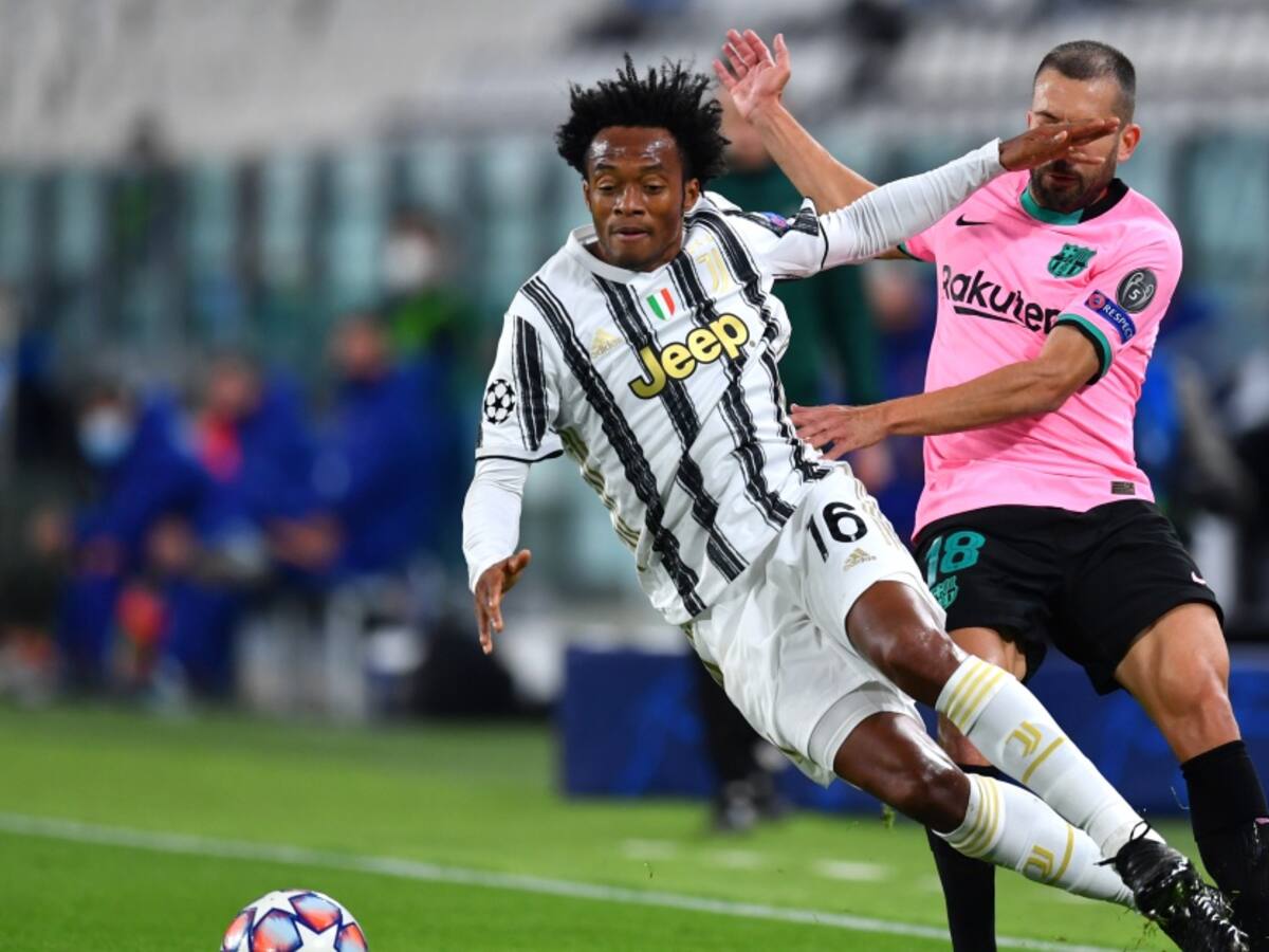 Con Cuadrado los 90 minutos, Juventus perdió en casa con Barcelona