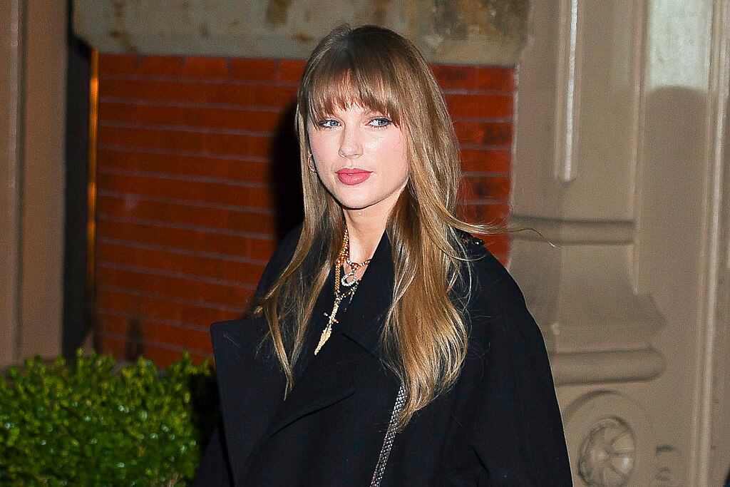 NEW YORK, NEW YORK - NOVEMBER 03: Taylor Swift seen in NoHo on November 03, 2025 in New York City. (Photo by Aeon/GC Images)