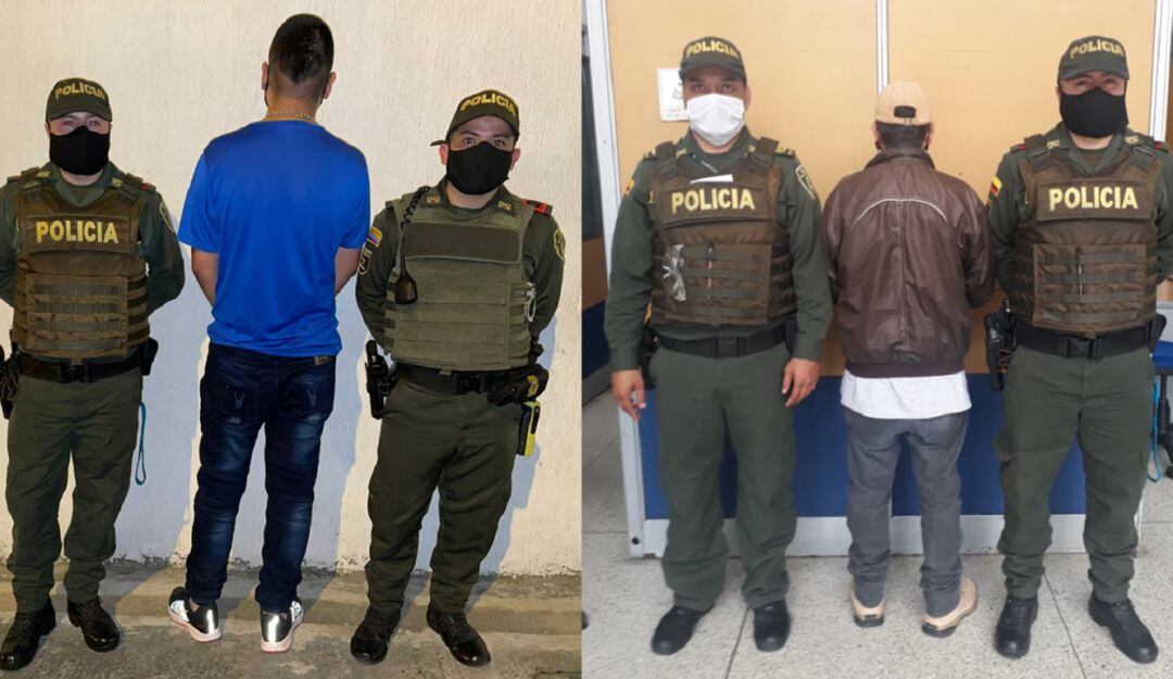 Capturados por el presunto delito de hurto