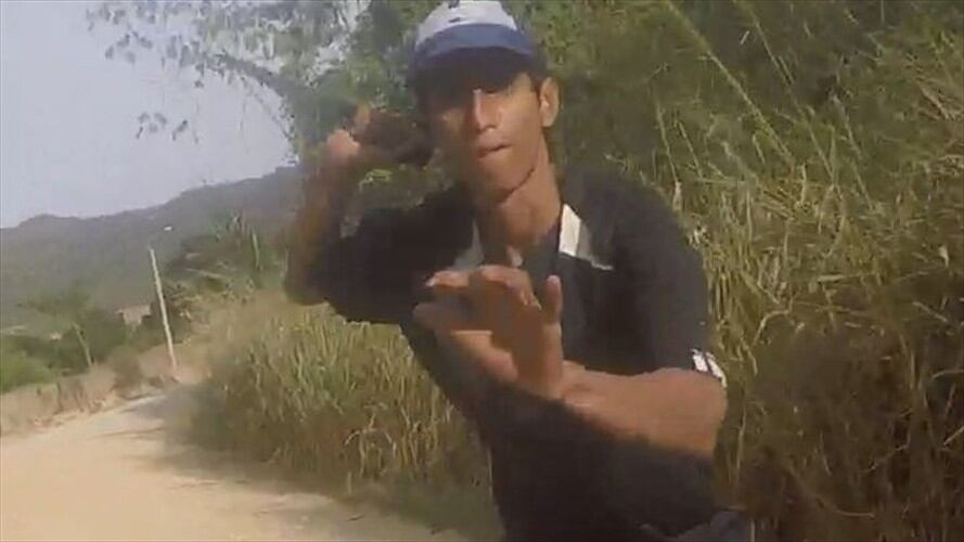 Casa por cárcel para ladrón de bicicletas en Girón. Foto: Captura de pantalla video en redes sociales