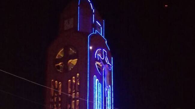 Alumbrado navideño en el municipio de Quimbaya, Quindío