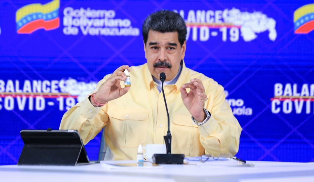 Nicolás Maduro, gotas milagrosas COVID-19