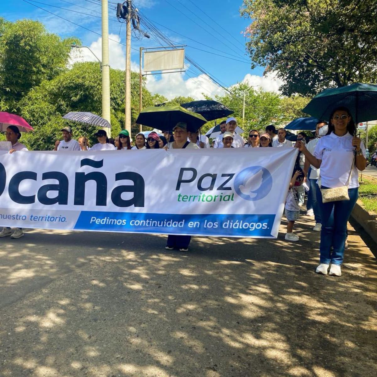 Más de 2.500 ocañeros marcharon este lunes exigiendo que cesen los secuestros en su municipio