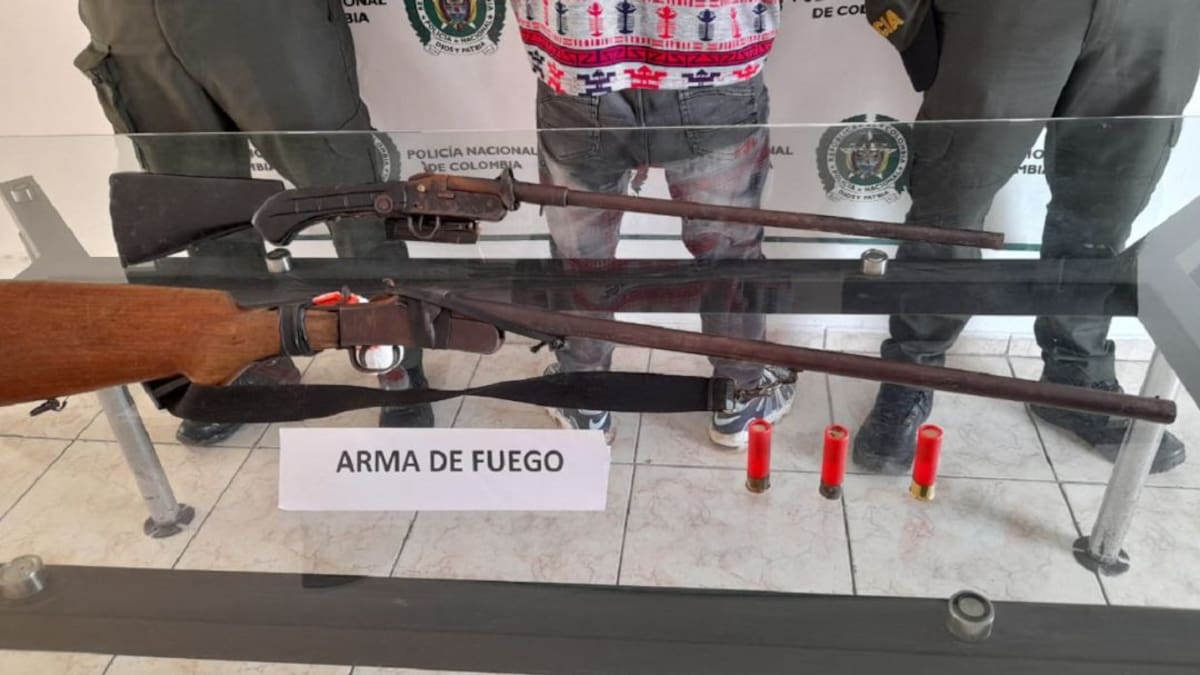 En Risaralda - Caldas fue detenido un presunto cazador con armas ilegales