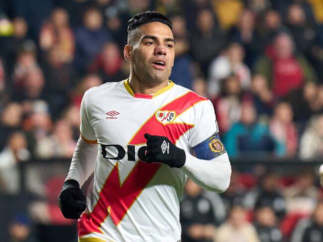 Falcao, delantero del Rayo Vallecano. (Photo by Angel Martinez/Getty Images)