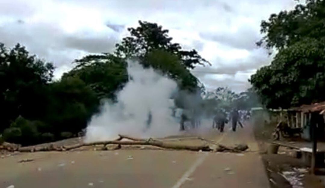 Desmanes entre comunidad y fuerza pública en San Pablo, María La Baja
