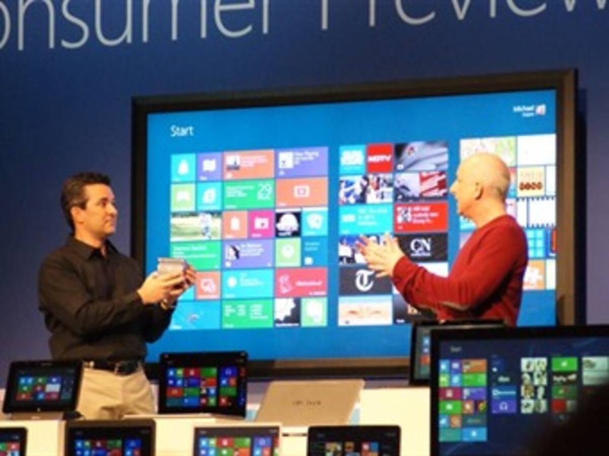 Microsoft ofrece pruebas de su sistema operativo Windows 8