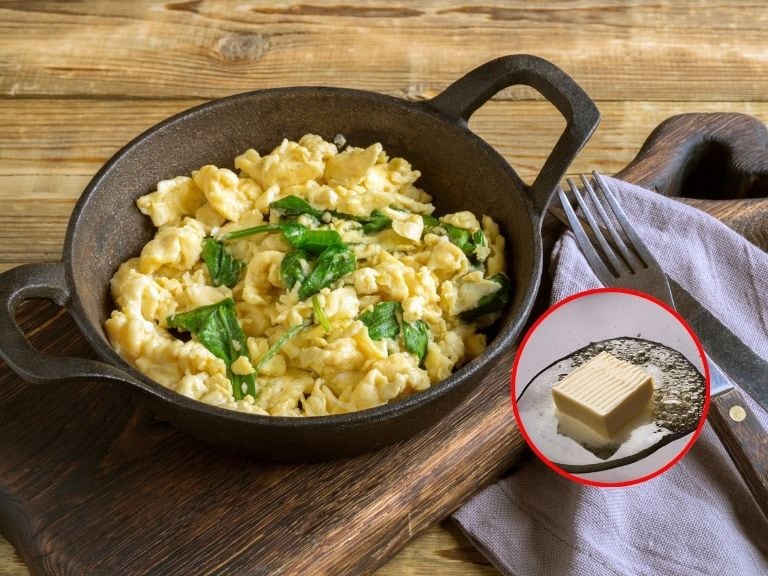 Huevos revueltos en mantequilla o margarina, imágenes de referencia // Getty Images