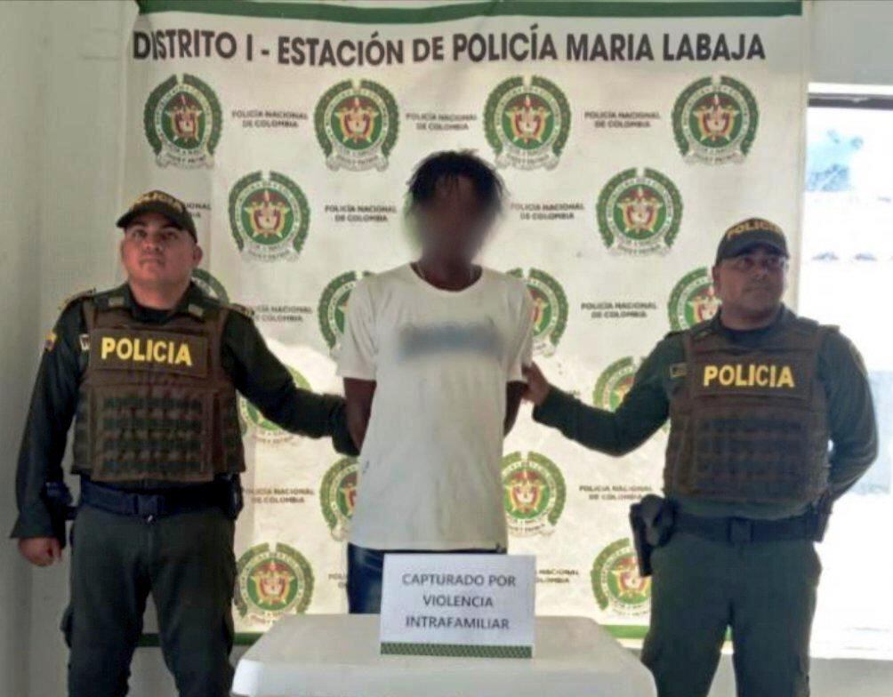 Capturado ‘El Negro’, quien agredió físicamente a su compañera sentimental en Marialabaja