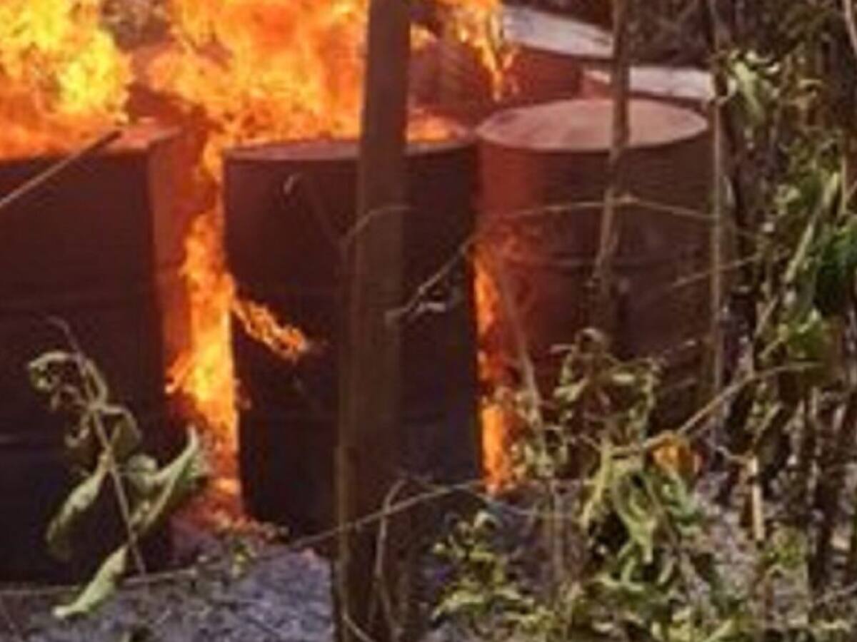 Autoridades venezolanas destruyeron laboratorios en la zona de frontera
