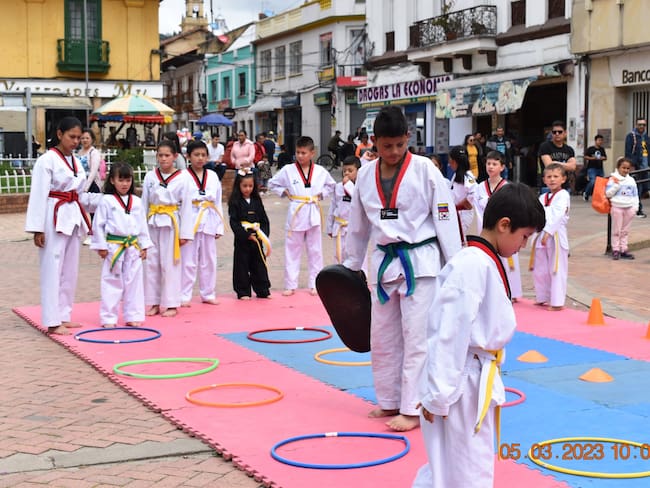 Niños promesa del Taekwondo en Chiquinquirá / Foto: Milena Rendón