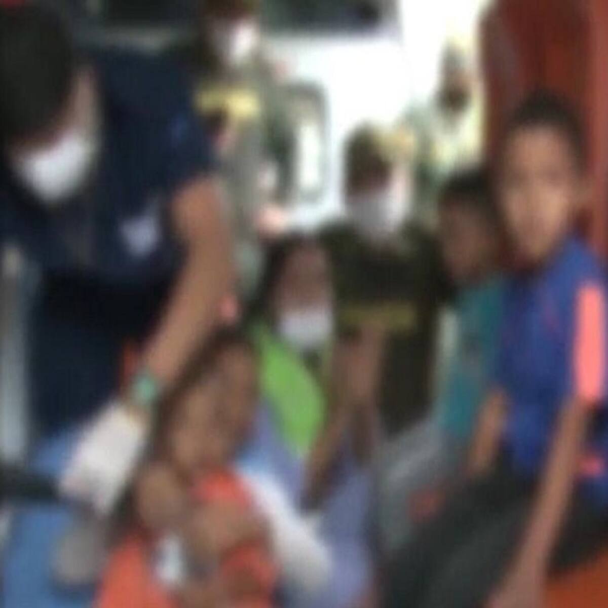 Mujer y sus cuatro hijos fueron rescatados en Candelaria