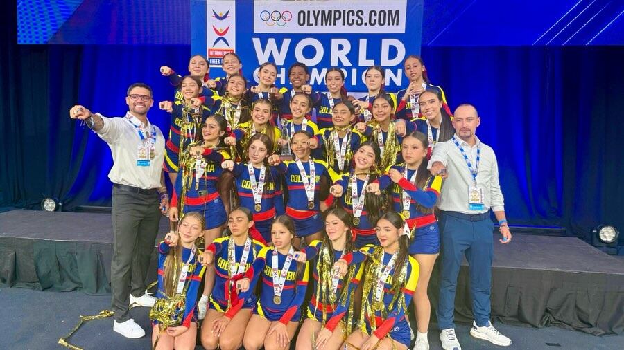 ¡Orgullo nacional! Selección Colombia de porrismo ganó el Mundial de Naciones ICU 2026
