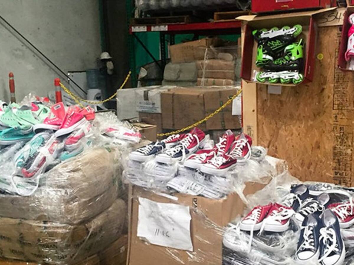 Fuerte golpe al contrabando de calzado, confecciones, autopartes y juguetes en Bogotá