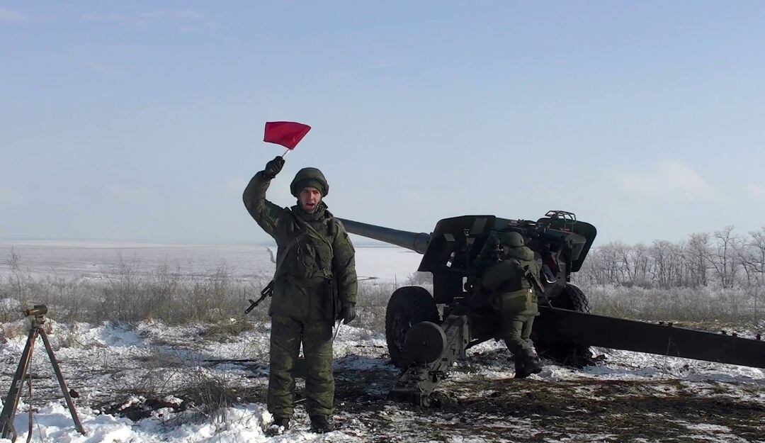 Tropas rusas participan en misiones de entrenamiento de combate