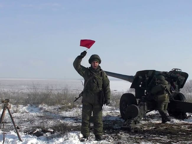Tropas rusas participan en misiones de entrenamiento de combate