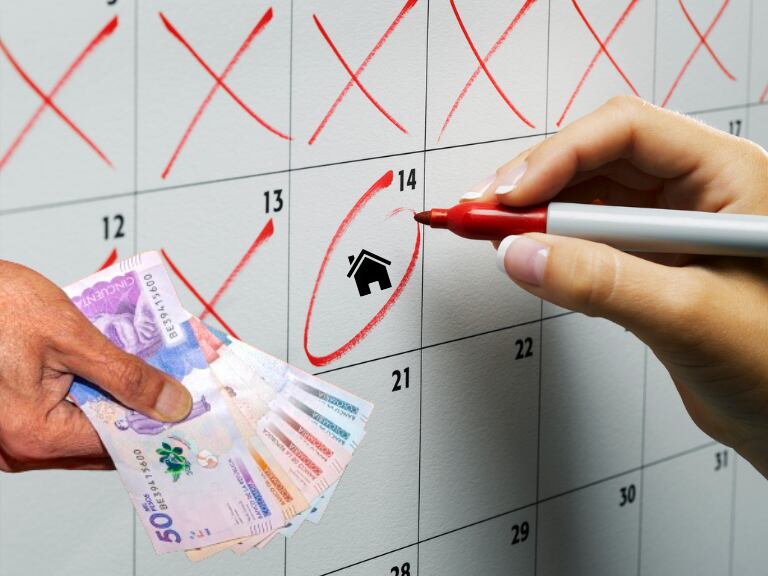 Imagen creada como referencia de plazo para pagar el arriendo por Caracol Radio con fotos de Getty Images