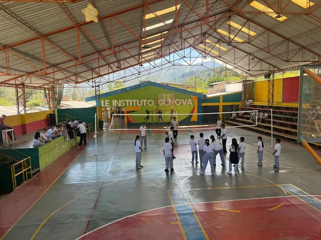 Siguen suspendidas las clases presenciales en Génova debido a los constantes sismos. Foto: Cortesía alcaldía de Génova