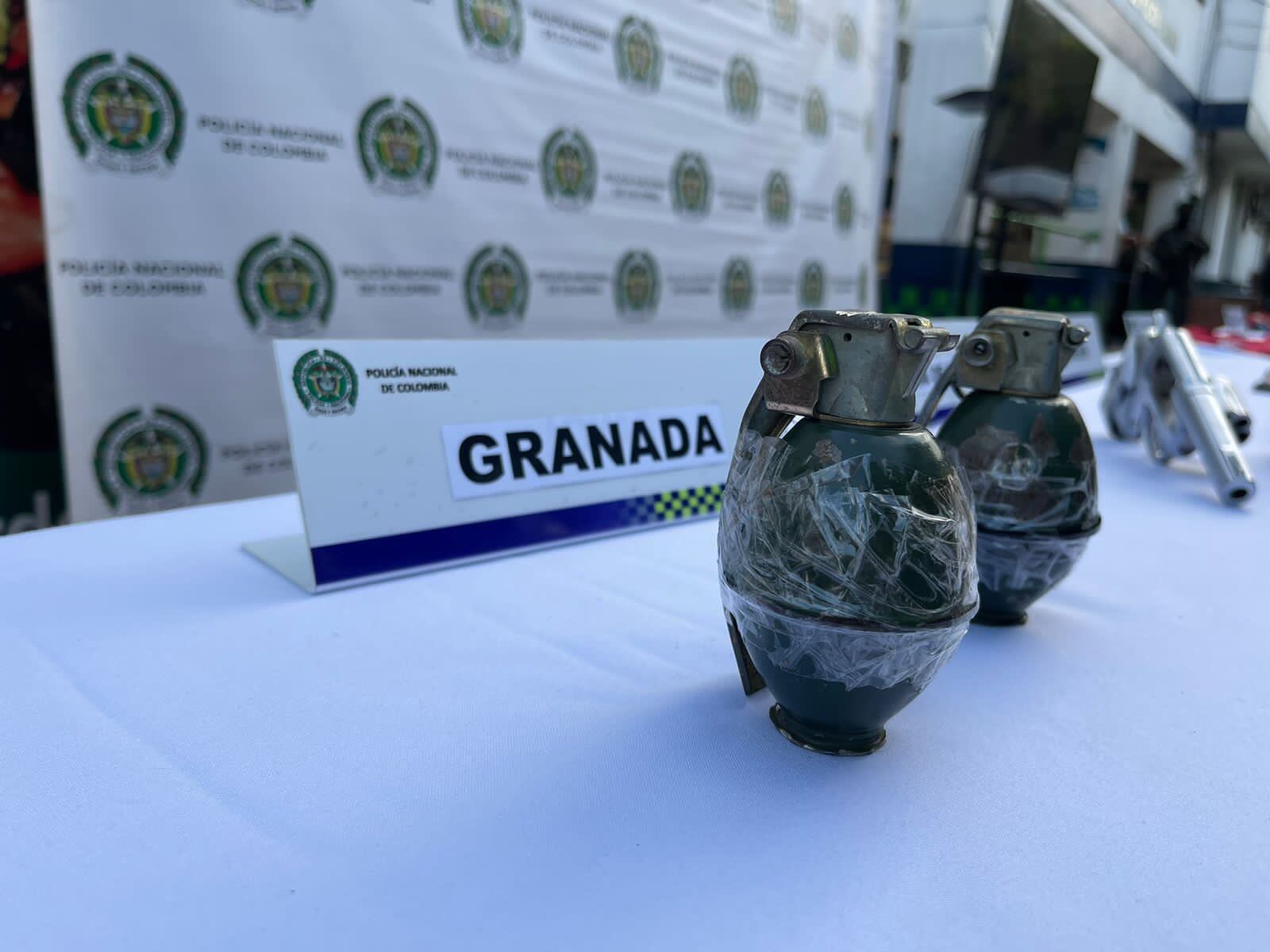 Granadas incautadas en Jamundí