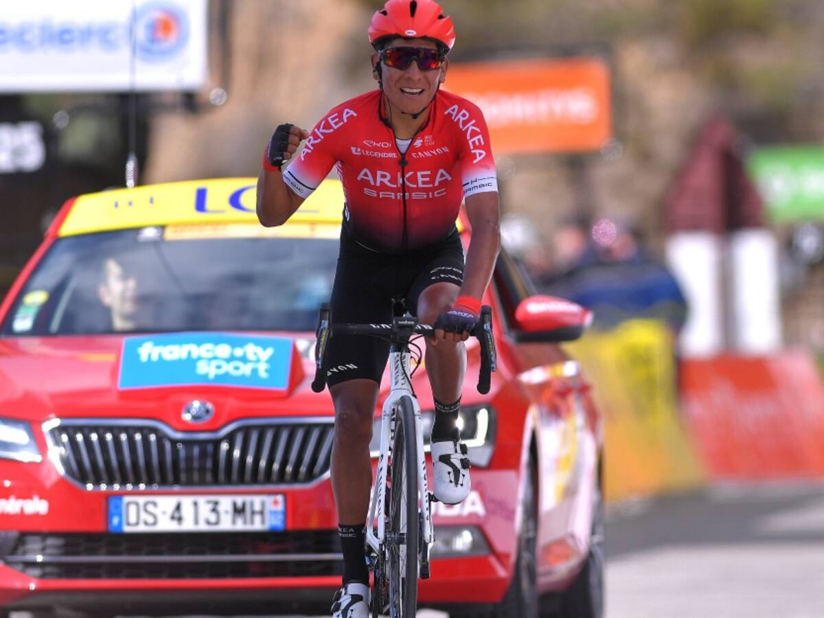 Nairo invita a carrera virtual del Arkéa y hace gala de su francés