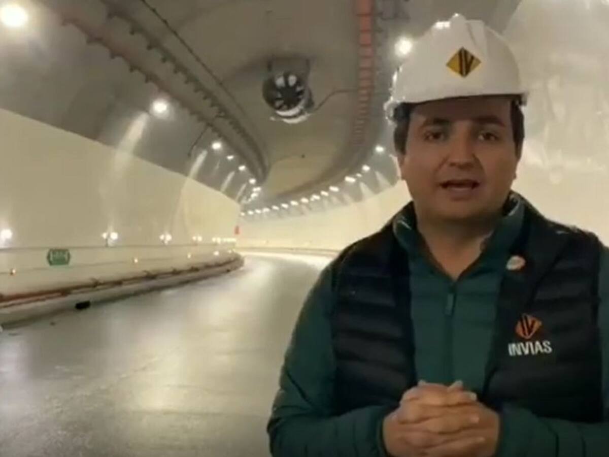 Recta final de la construcción del túnel de la línea: Invías