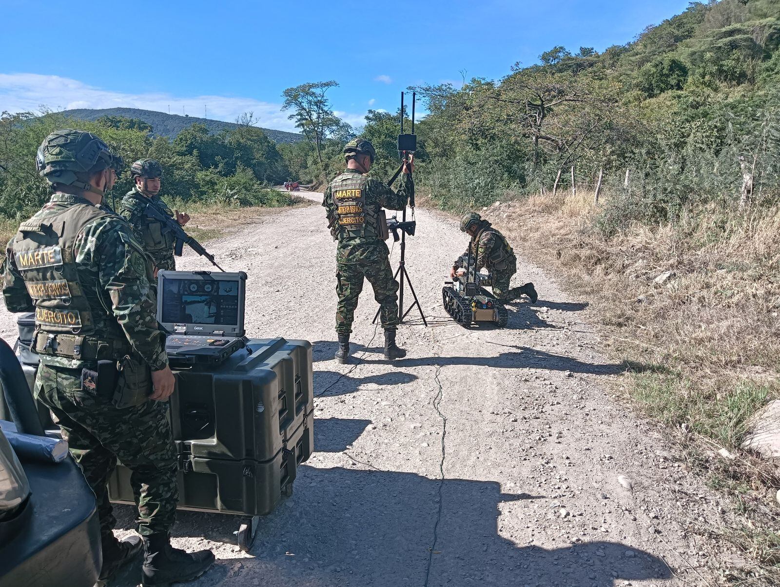 Detonación controlada explosivo en el corregimiento de San Pedro, Cúcuta / Foto: Ejército Nacional