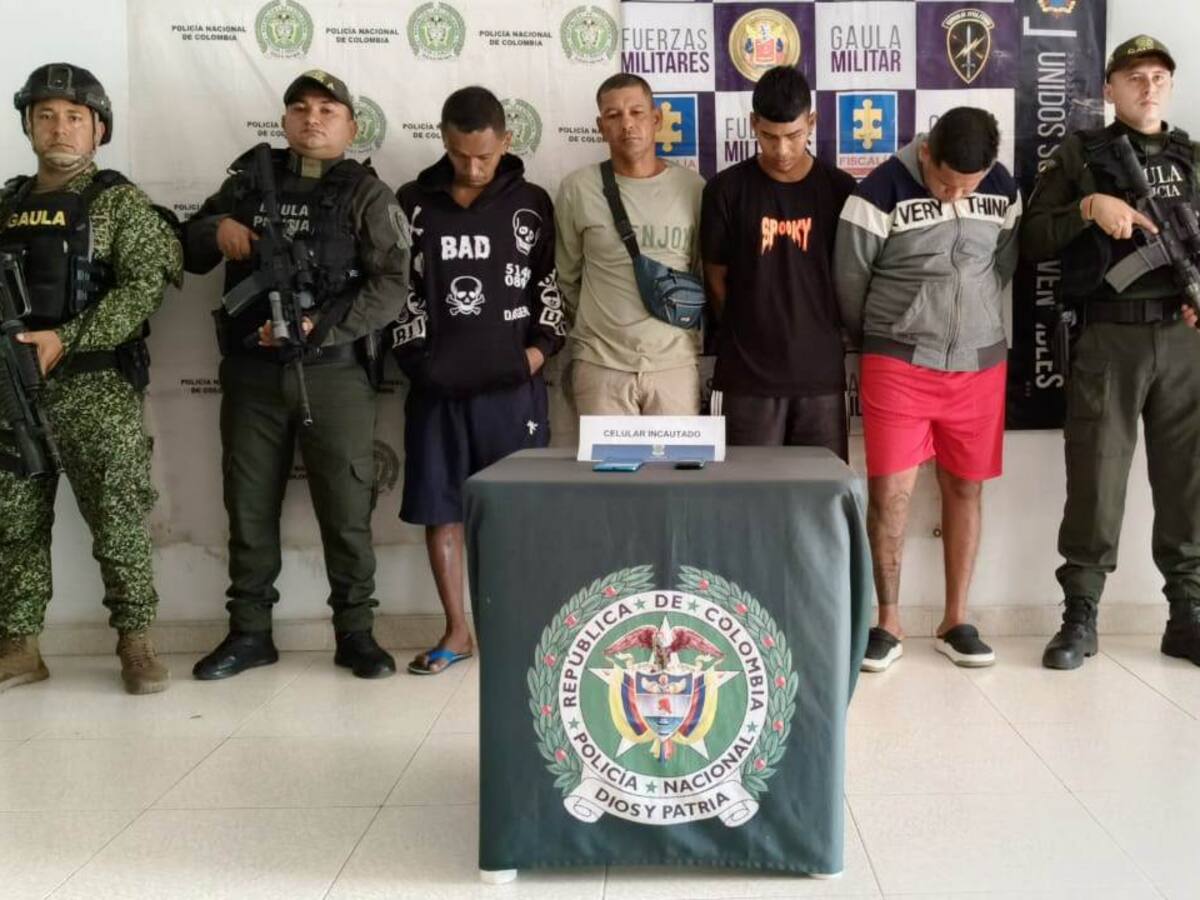 Cayeron cuatro integrantes del Clan del Golfo dedicados a extorsionar en el sur de Bolívar