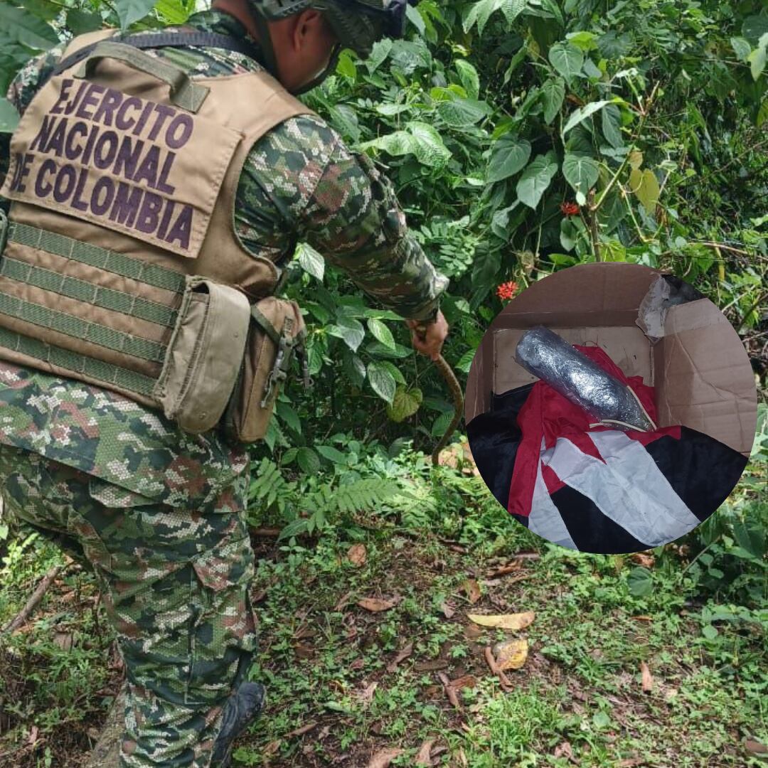 Explosivos del ELN - /Foto Ejército Nacional