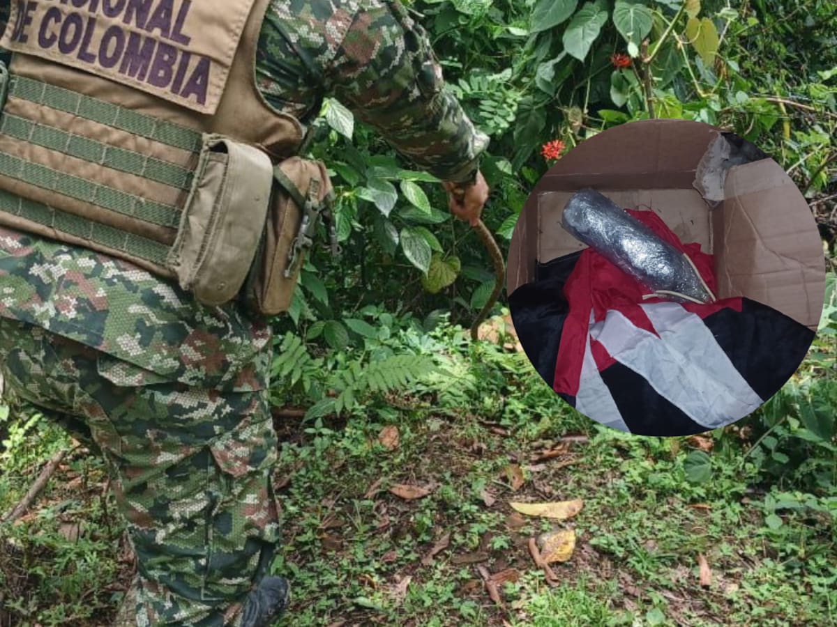 El Ejército frustró un ataque con explosivos del ELN en la vía a la costa Caribe en Valdivia