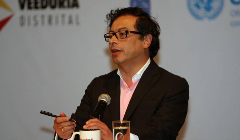 El alcalde de Bogotá Gustavo Petro.