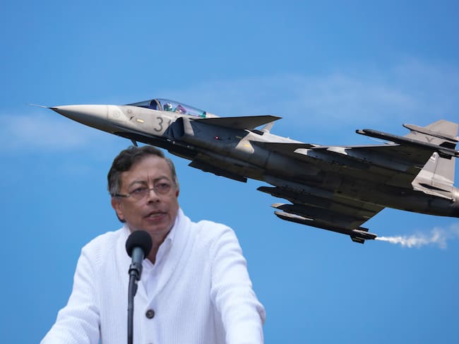 Imagen de referencia. Gustavo Petro - Avión Gripen: Getty Images.