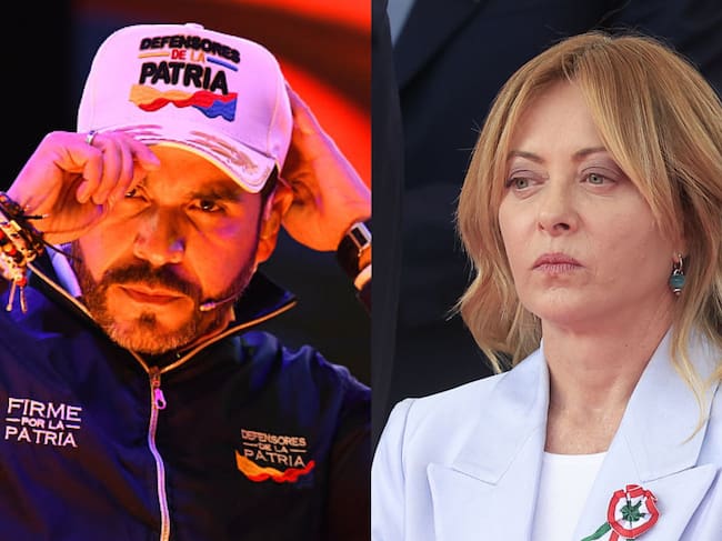 Aberlardo de la Espriella y Giorgia Meloni. Fotos: (Photo by: Andres Lozano/Long Visual Press/Universal Images Group via Getty Images) / (Photo by Riccardo De Luca/Anadolu via Getty Images)