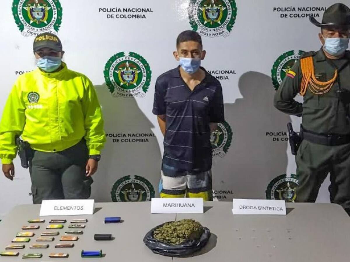 Capturan al ‘Paisa’ distribuyendo alucinógenos en Ibagué