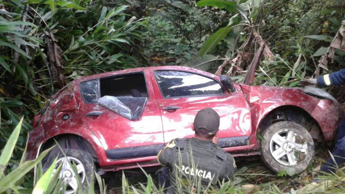 Mujer lesionada en accidente de tránsito en la vía Manizales-Chinchiná