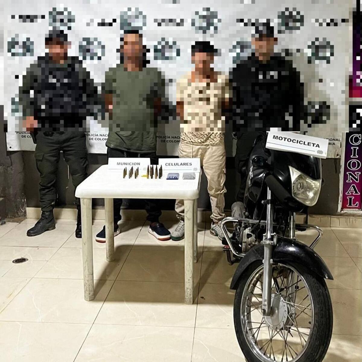 Policía capturó dos presuntos sicarios del Clan del Golfo en Bolívar