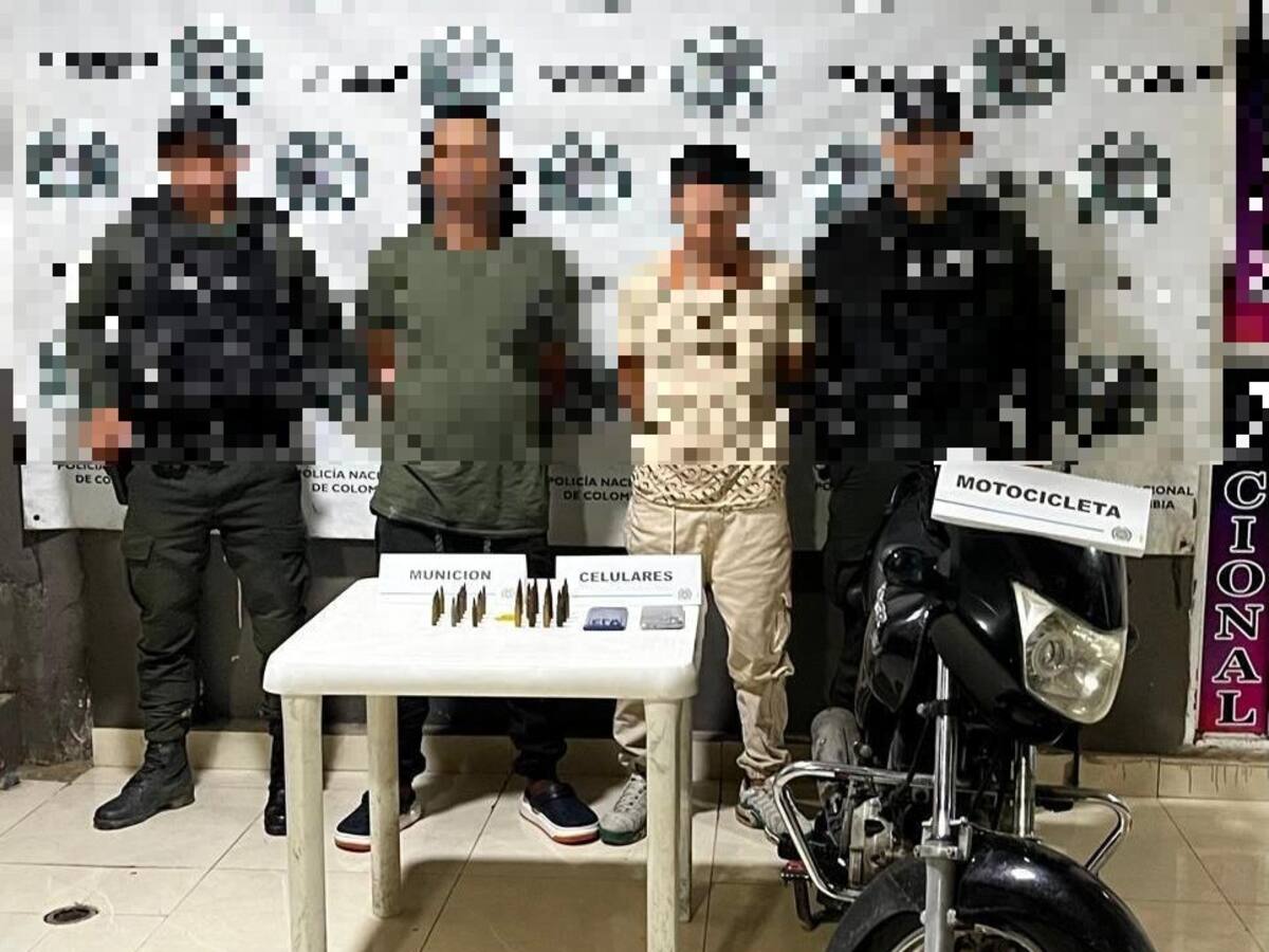 Policía capturó dos presuntos sicarios del Clan del Golfo en Bolívar