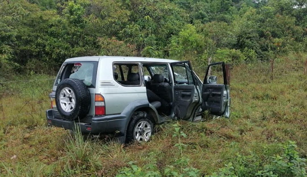 En la camioneta se movilizaban 9 personas. Entre los cuatro asesinados están los dos niños. 