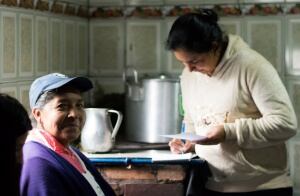 Con la comunidad rural.