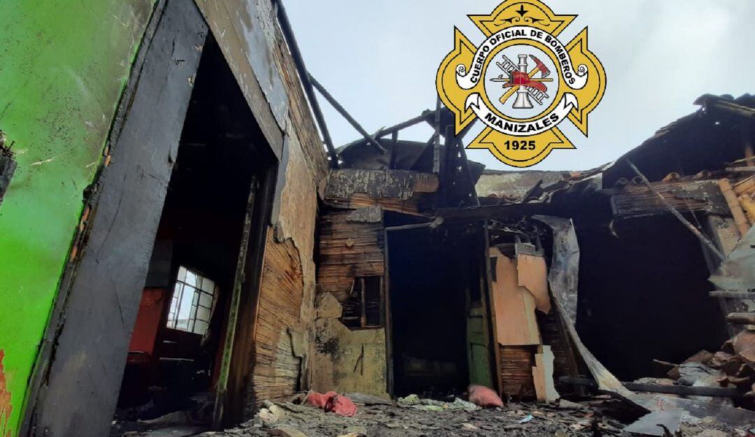 Incendio en vivienda de Manizales