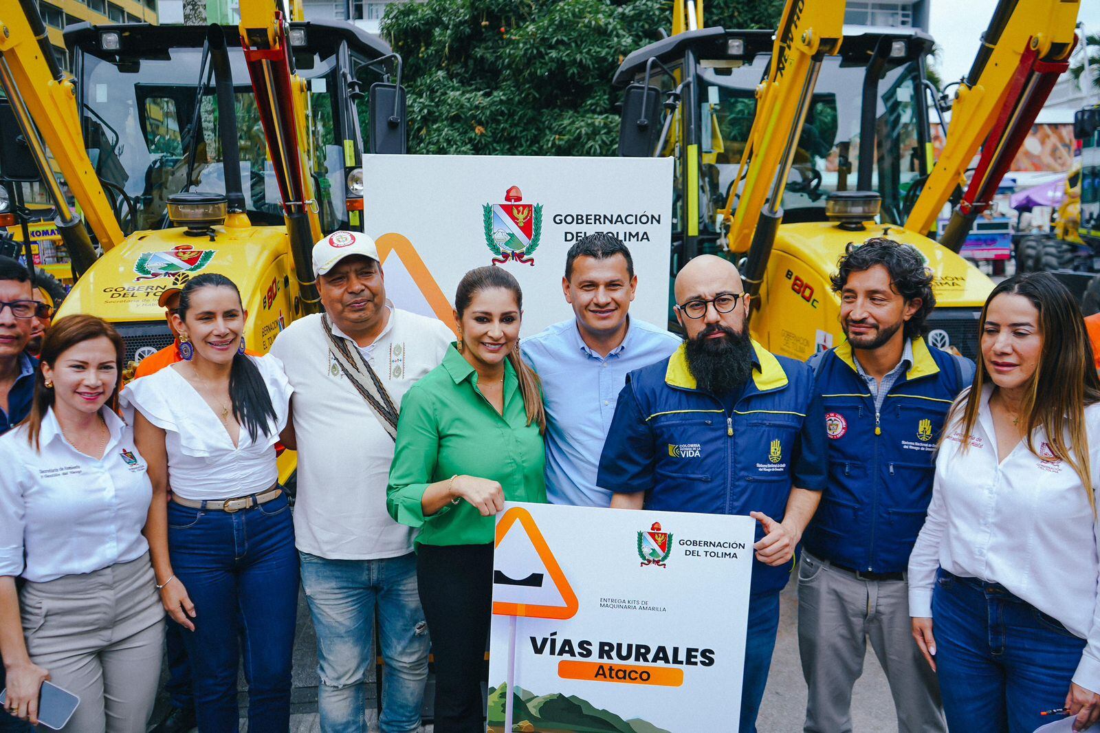 Carlos Carrillo, director de la Unidad Nacional para la Gestión del Riesgo durante su visita a Ibagué