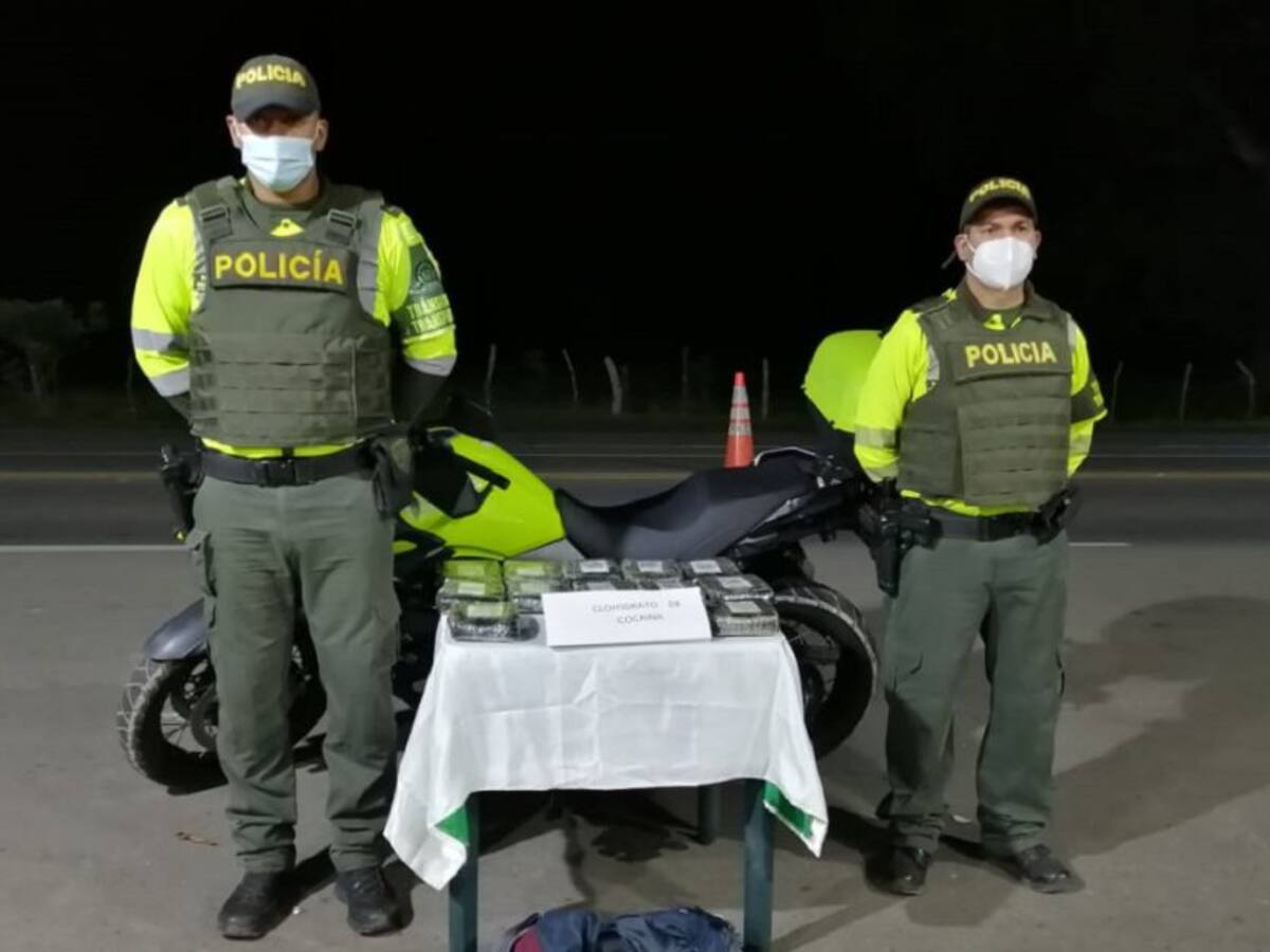 En Bolívar hallaron 14 paquetes de clorhidrato de cocaína en un bolso