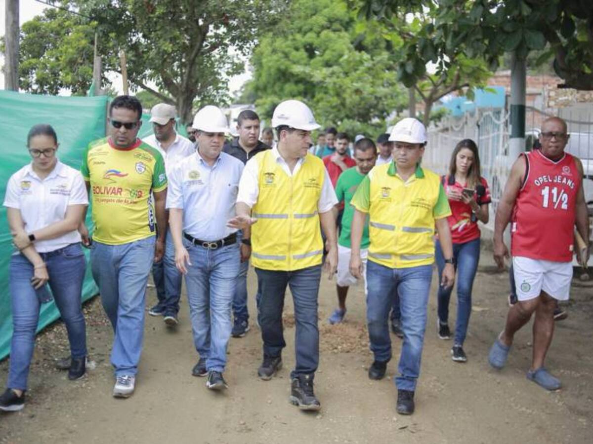 Gobernador de Bolívar y Alcalde de Cartagena inspeccionan obras de ciudad